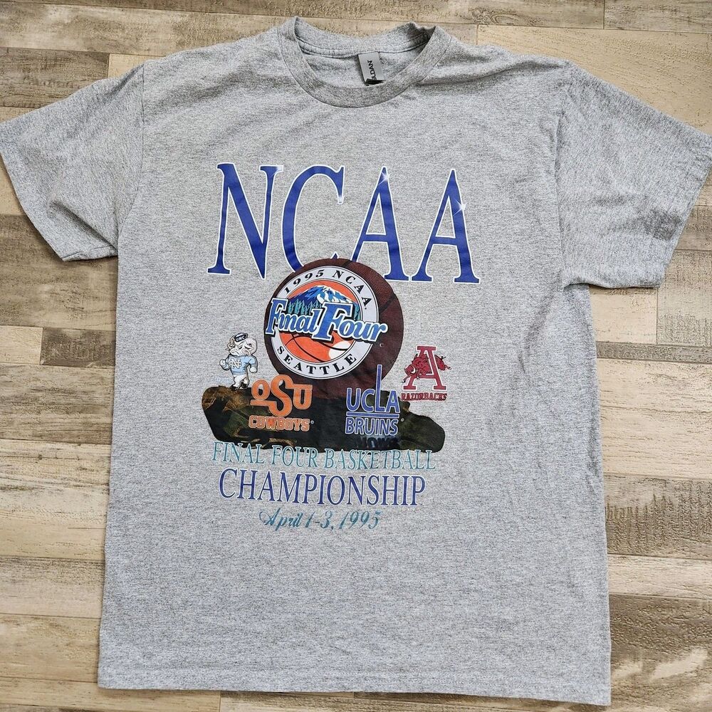NCAA Final Four 1995 T-Shirt Mens Medium Gray Basketball Vintage Style